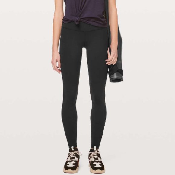 Lululemon Align Pant 28" Leggings Full Length Black High Rise Nulu Size 4 *FLAW - Picture 1 of 16